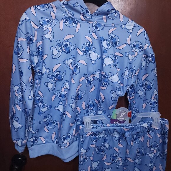 Disney Lilo & Stitch Girls' Set - Stitch Hoodie and Joggers 2 Set Size 14 Large - Picture 3 of 14
